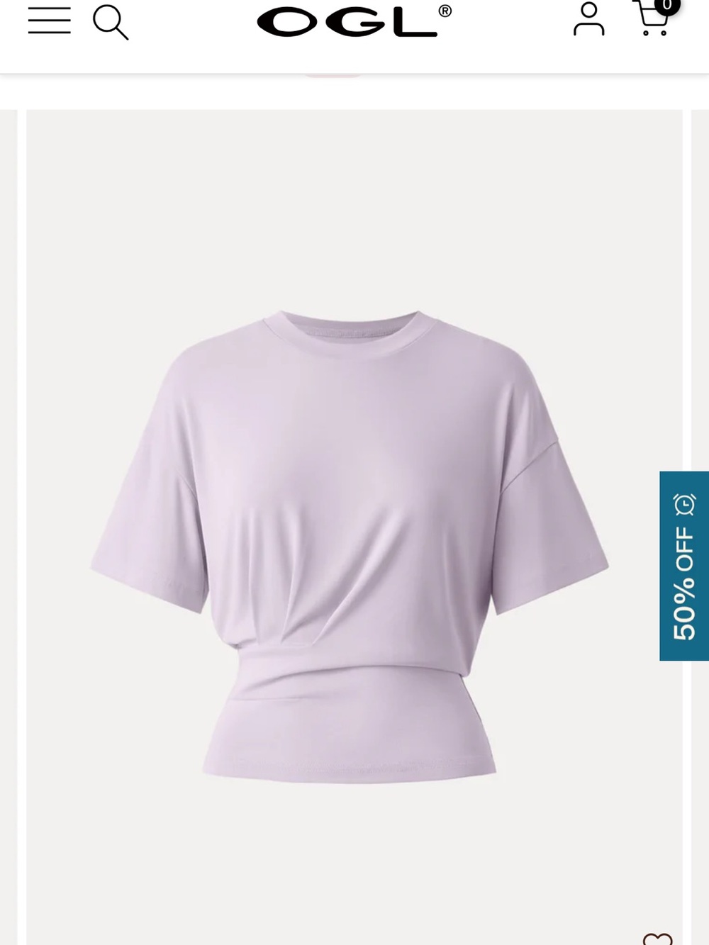 OGL move Crewneck Short Sleeve Tucked Tee